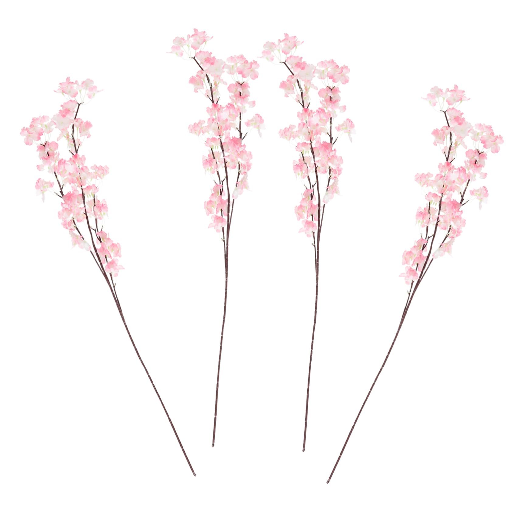 Amazon｜HOOTNEE 4個 造花 絹布の桜 人工の桜の枝 桜の花のピック の